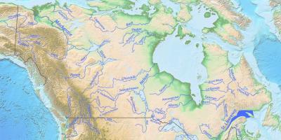 Kanada sungai peta