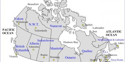 Peta jalan Kanada dan wilayah