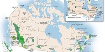 Taman Kanada peta